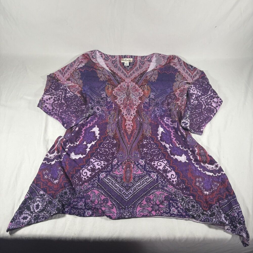 World Unity Blouse Top women's size L